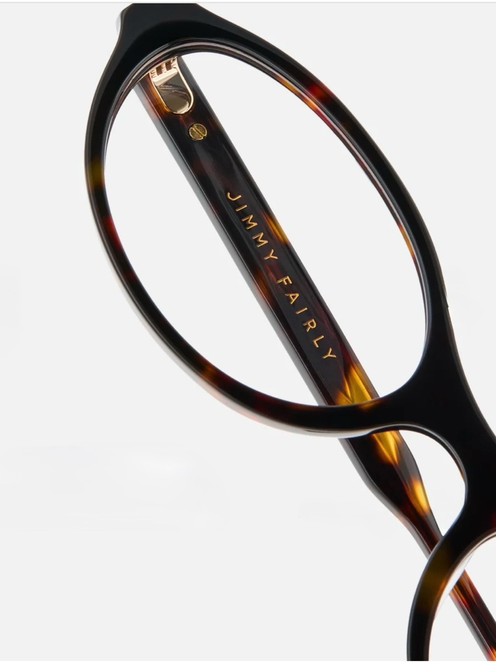 Jimmy Fairly The Meg Tortoiseshell Oval Eyeglasses 53-19-145